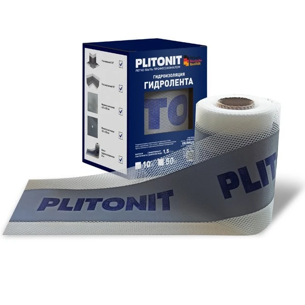 Лента гидроизоляционная Plitonit ГидроЛента 12 см 10 м- nav