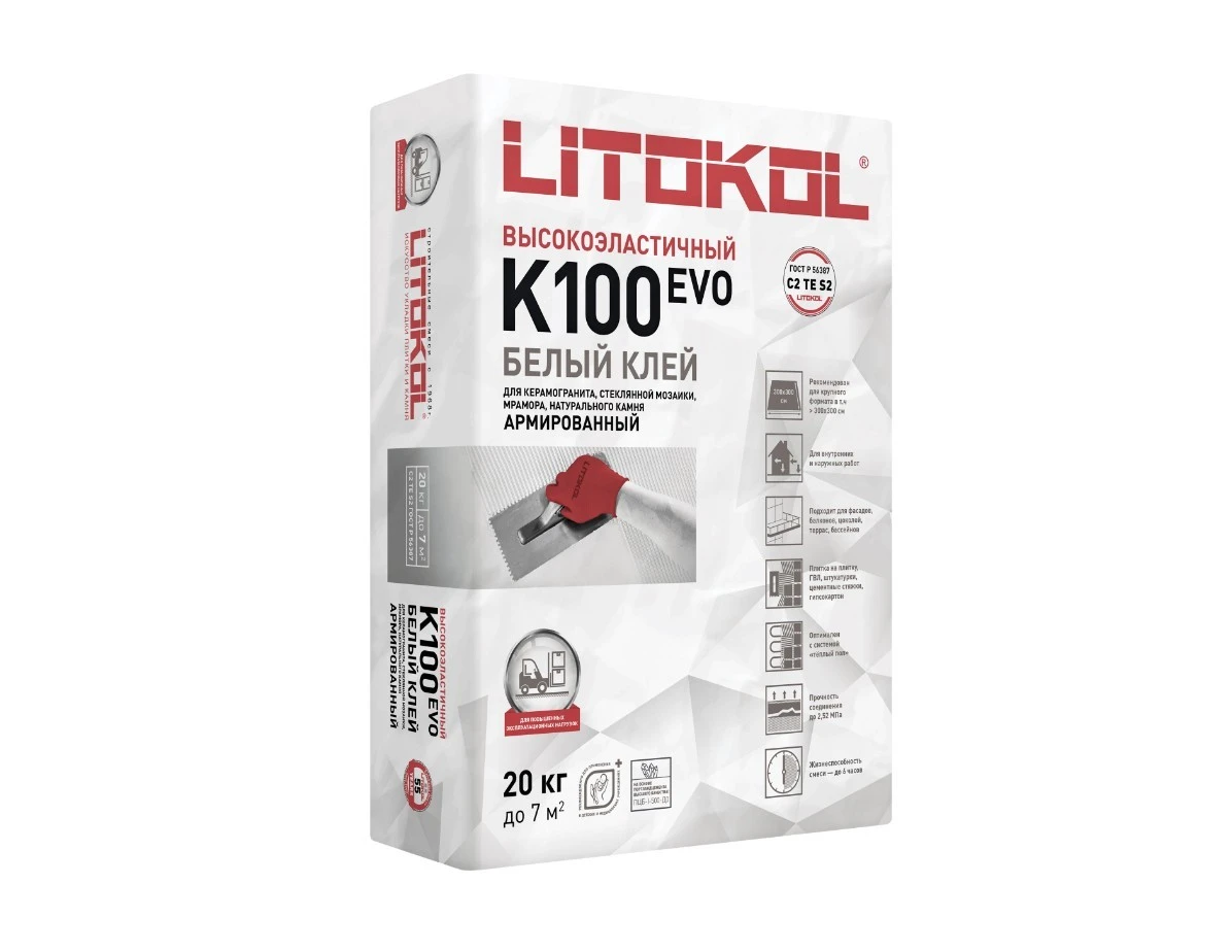 Плиточный клей для мозаики Литокол