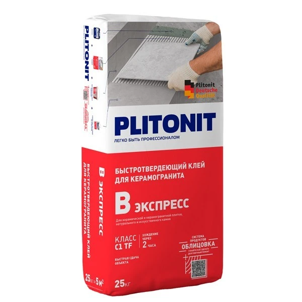Клей для плитки Плитонит Вб 25 кг- nav