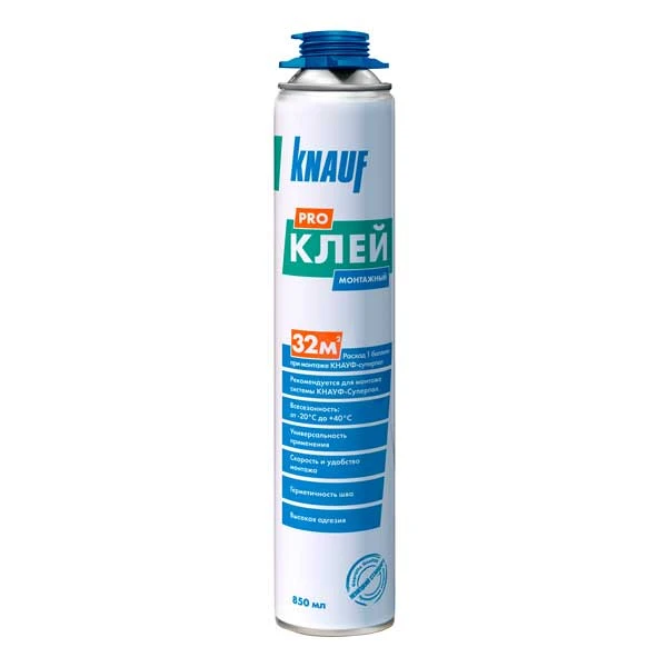 Клей-пена монтажная КНАУФ 850 мл- nav
