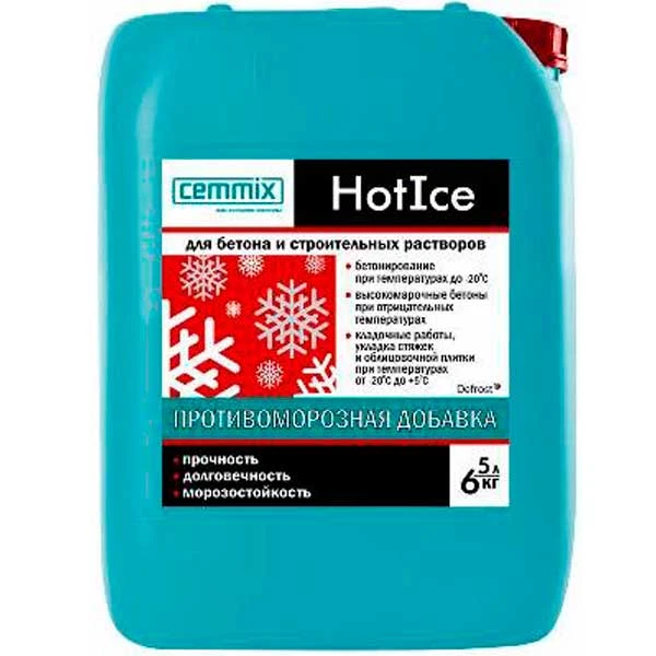 Противоморозная добавка Cemmix -20C, Hot Ice, 5 л- nav