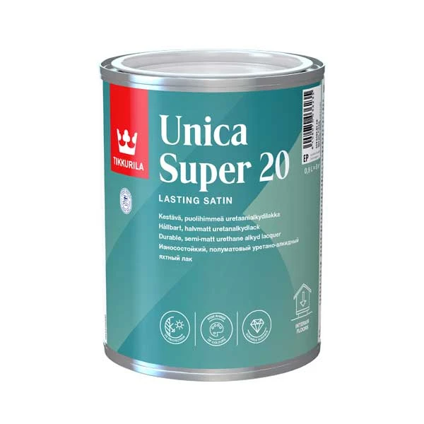 Лак яхтный Tikkurila Unica Super 20 алкидно-уретановый- nav