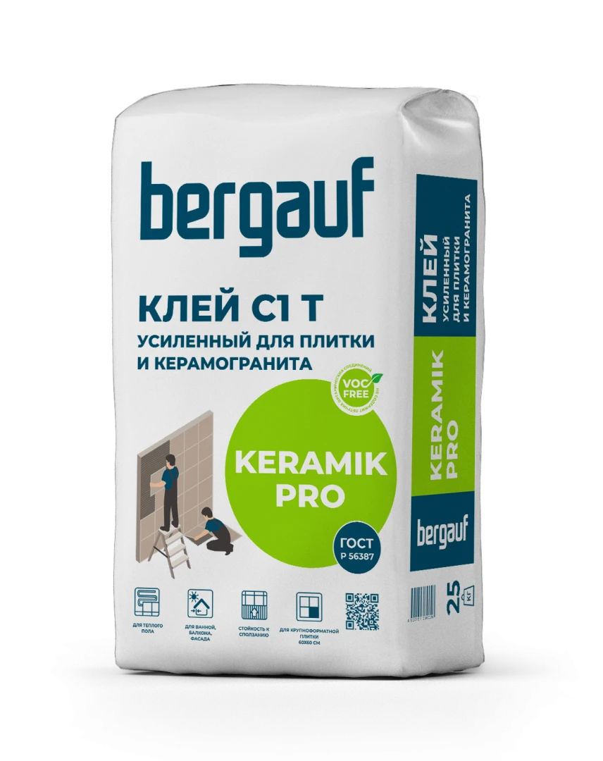 Клей для плитки Bergauf Keramik