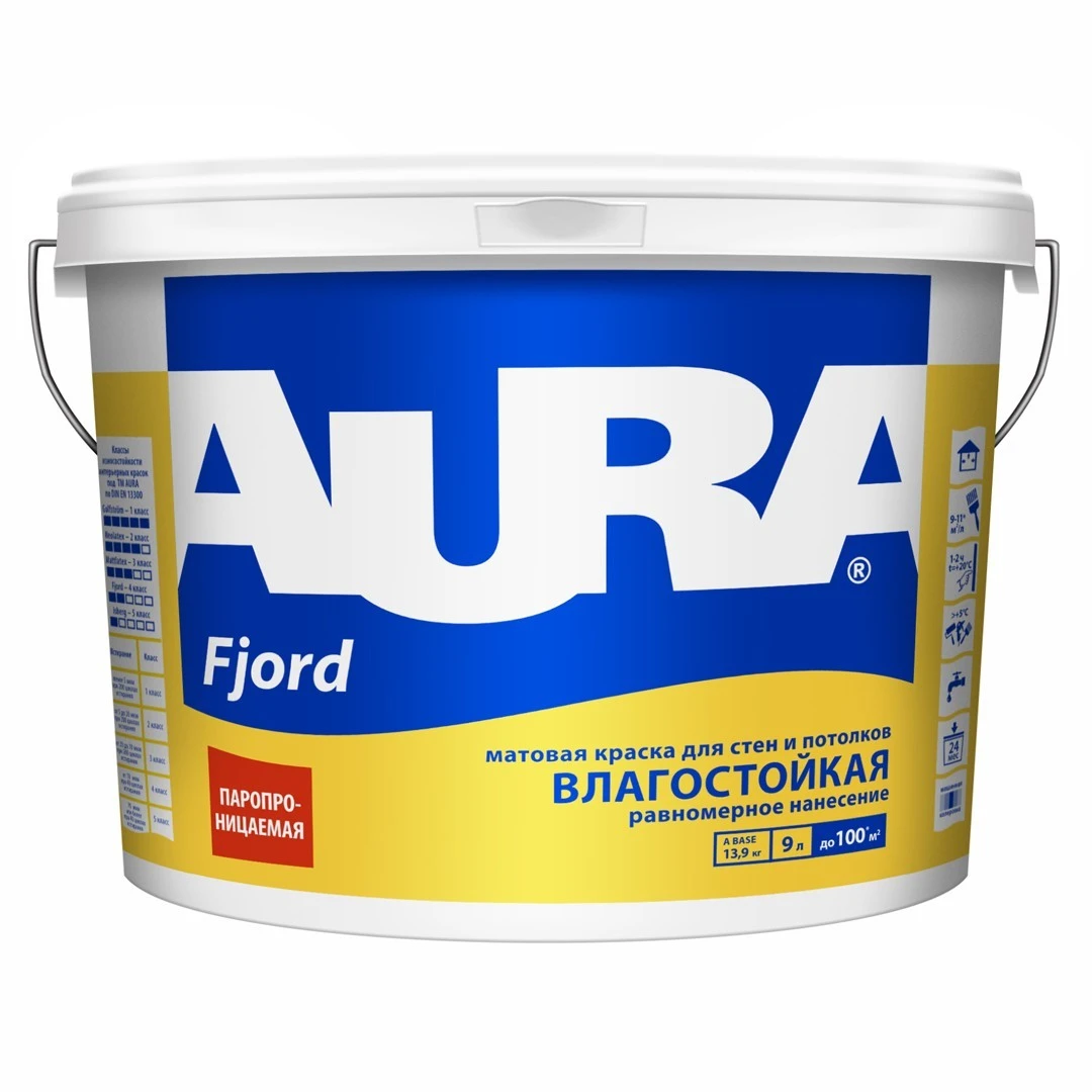 Краска Aura Interior Fjord влагостойкая