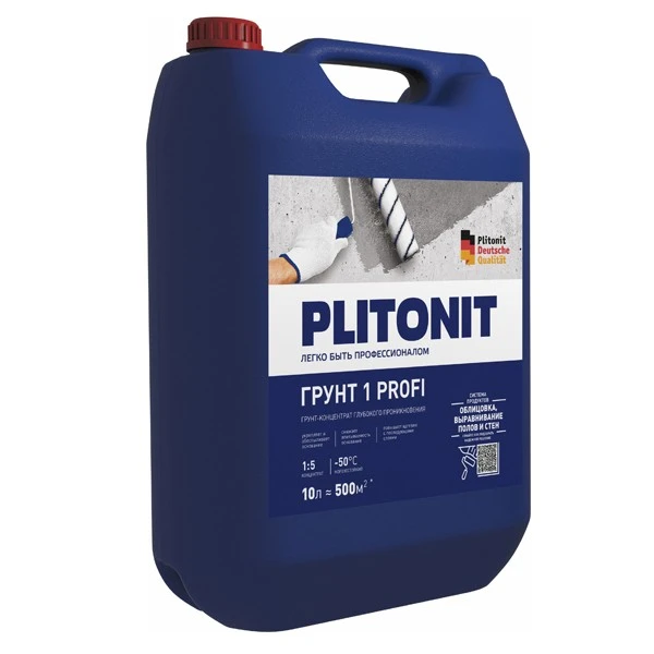 Грунт Plitonit 1 Profi 10 л концентрат 1:5- nav