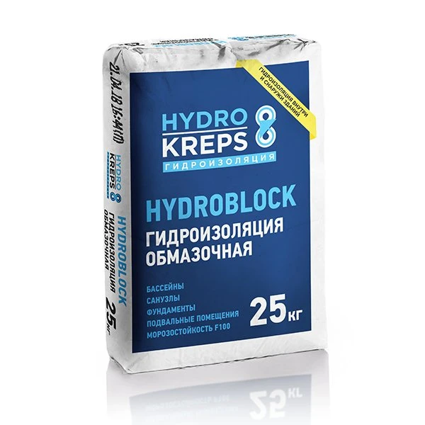 Гидроизоляция Крепс HYDROBLOCK 25 кг- nav