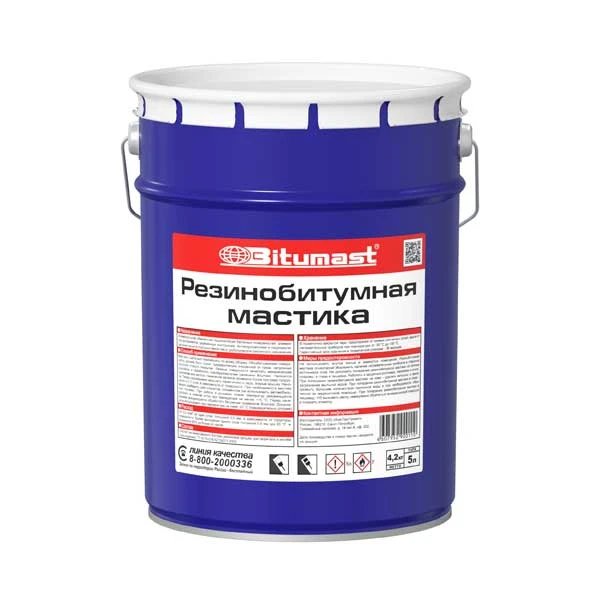 картинка Мастика резинобитумная "Bitumast" 
