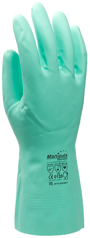Перчатки латексные L-F-02 Контакт, р-р