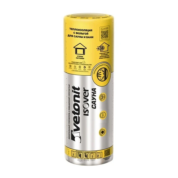 Утеплитель Isover Сауна, 12500х1200х50 мм, 15 м2- nav