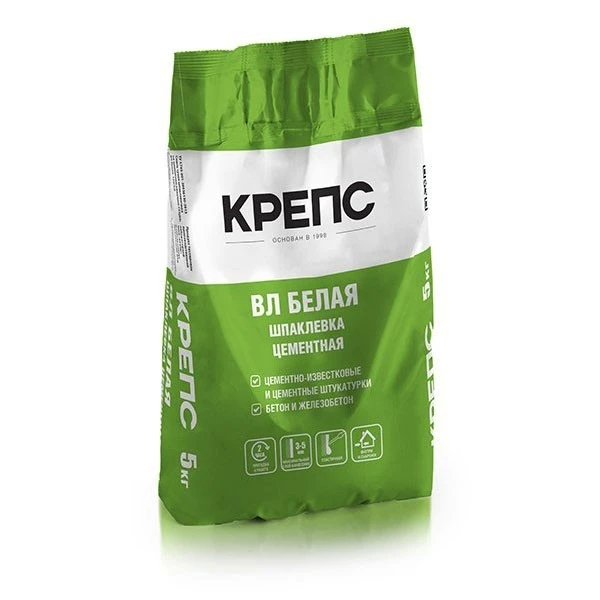 Шпаклевка цементная Крепс ВЛ 5