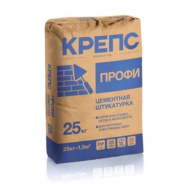 картинка Штукатурка цементная Крепс Профи