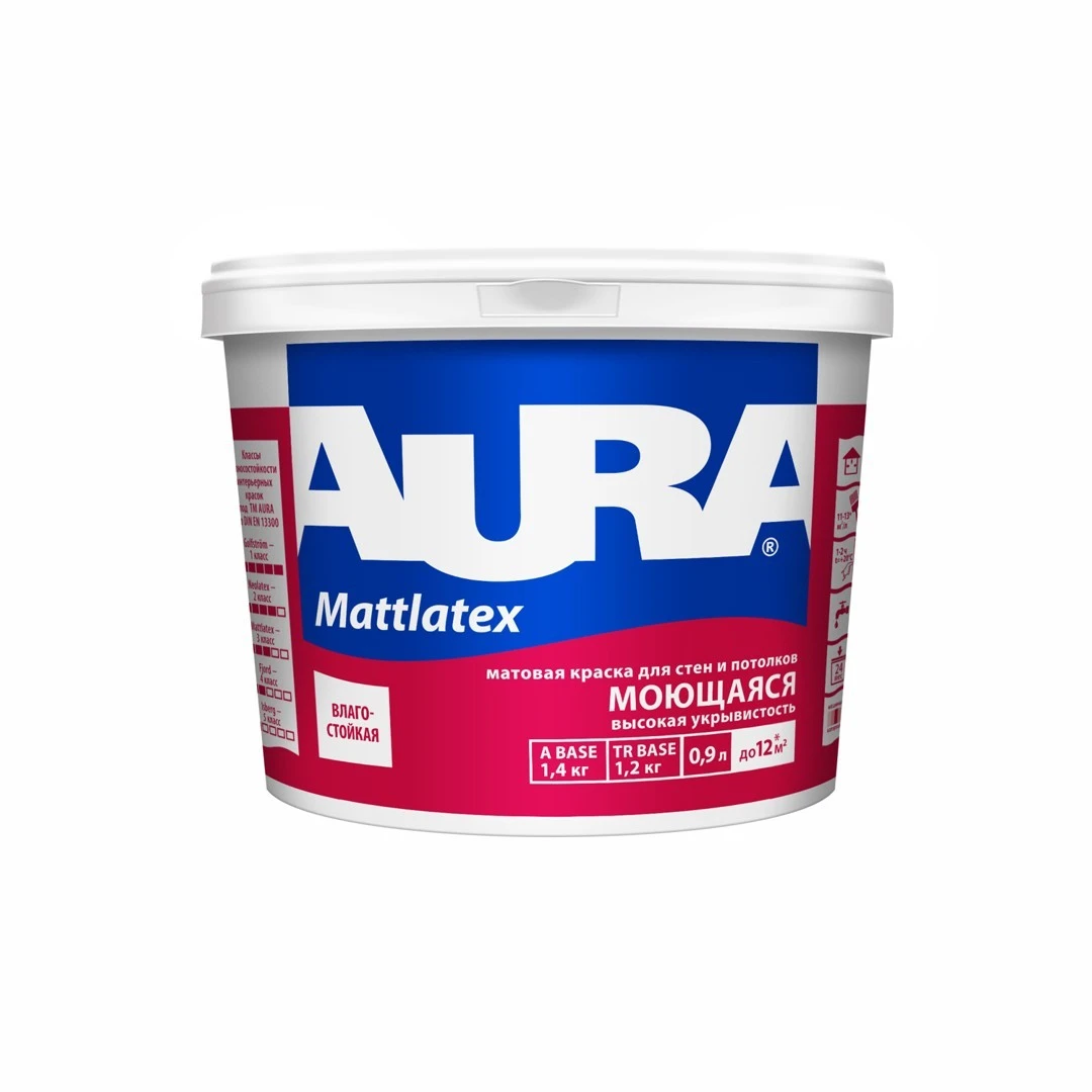 Краска AURA Mattlatex моющаяся для